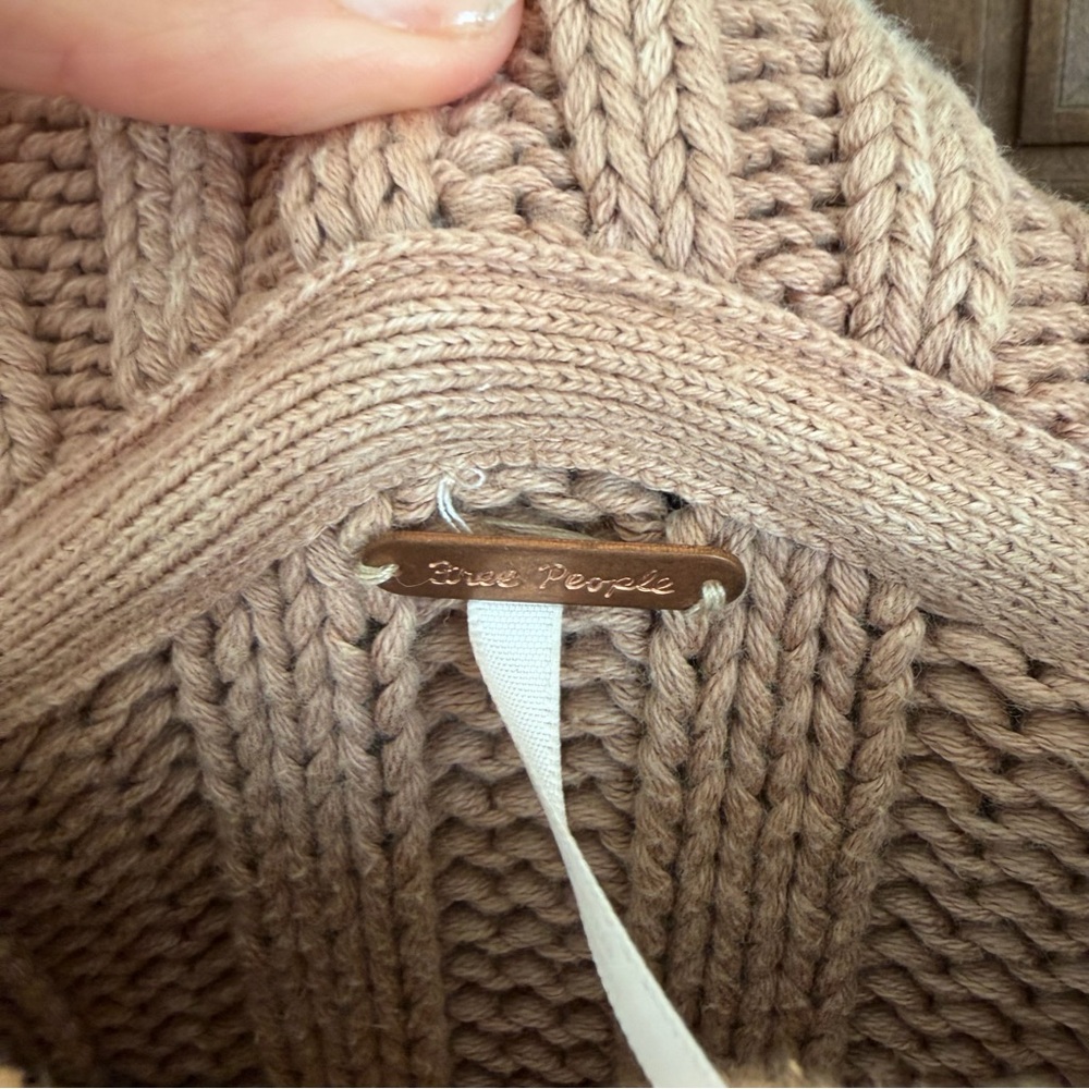 Free People Turtleneck Sweater - Blush Pink - Picture 3 of 5